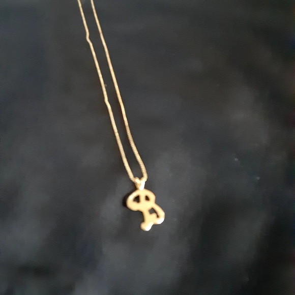 16 inch 14k gold necklace with charm - Picture 4 of 8